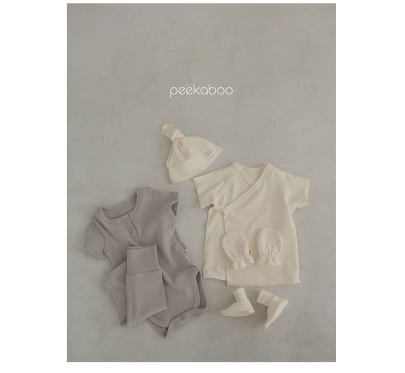 Peekaboo - Korean Baby Fashion - #babyboutique - Vanila Bodysuit Set - 5