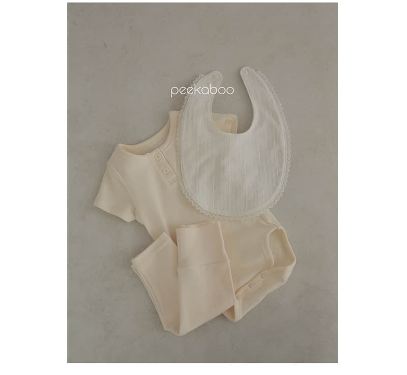 Peekaboo - Korean Baby Fashion - #babyboutique - Vanila Bodysuit Set - 6