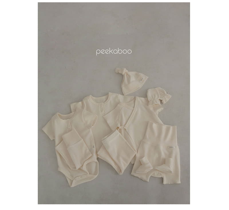 Peekaboo - Korean Baby Fashion - #onlinebabyboutique - Vanila Bodysuit Set - 3
