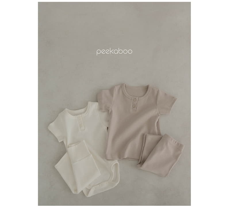 Peekaboo - Korean Baby Fashion - #onlinebabyboutique - Vanila Bodysuit Set - 4