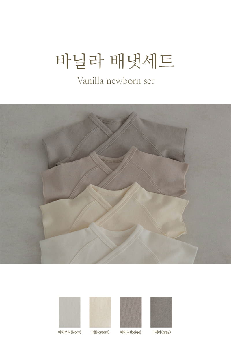 Peekaboo - Korean Baby Fashion - #onlinebabyshop - Vanila Benet Bodysuit Set 3m