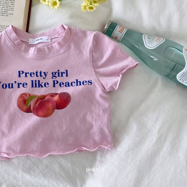 Pink151 - Korean Children Fashion - #childrensboutique - Like Peach Crop Tee - 9