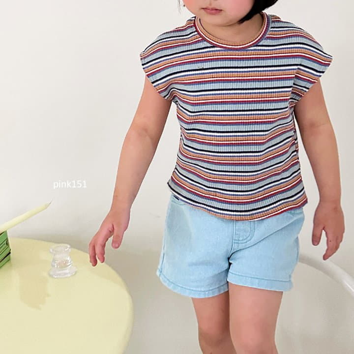Pink151 - Korean Children Fashion - #designkidswear - Rainbow Rib Tee - 11