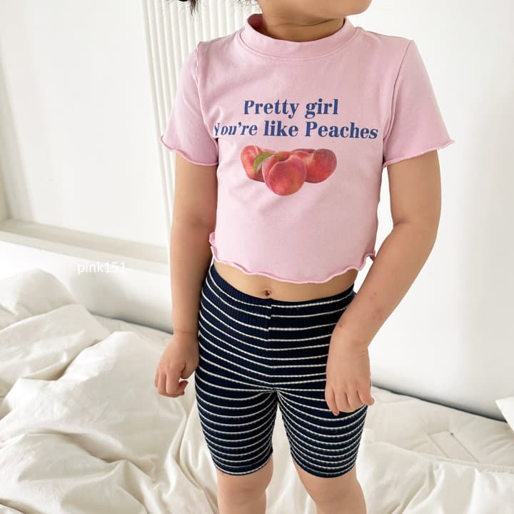 Pink151 - Korean Children Fashion - #discoveringself - Like Peach Crop Tee - 11
