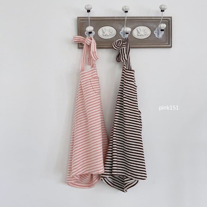 Pink151 - Korean Children Fashion - #fashionkids - Stripes Wholter One-piece - 11