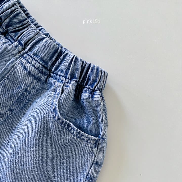 Pink151 - Korean Children Fashion - #kidsshorts - Stone Denim Shorts - 3