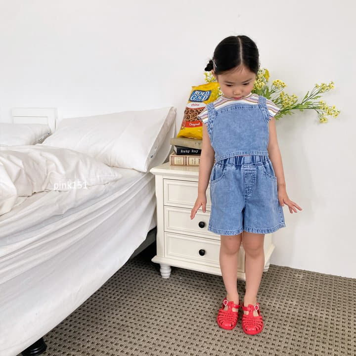 Pink151 - Korean Children Fashion - #magicofchildhood - Stone Denim Shorts - 8