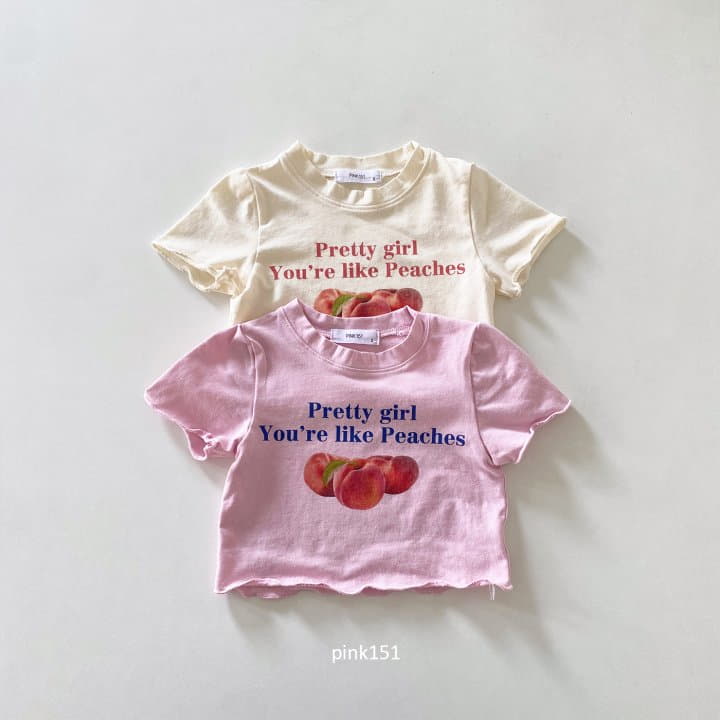 Pink151 - Korean Children Fashion - #magicofchildhood - Like Peach Crop Tee - 2