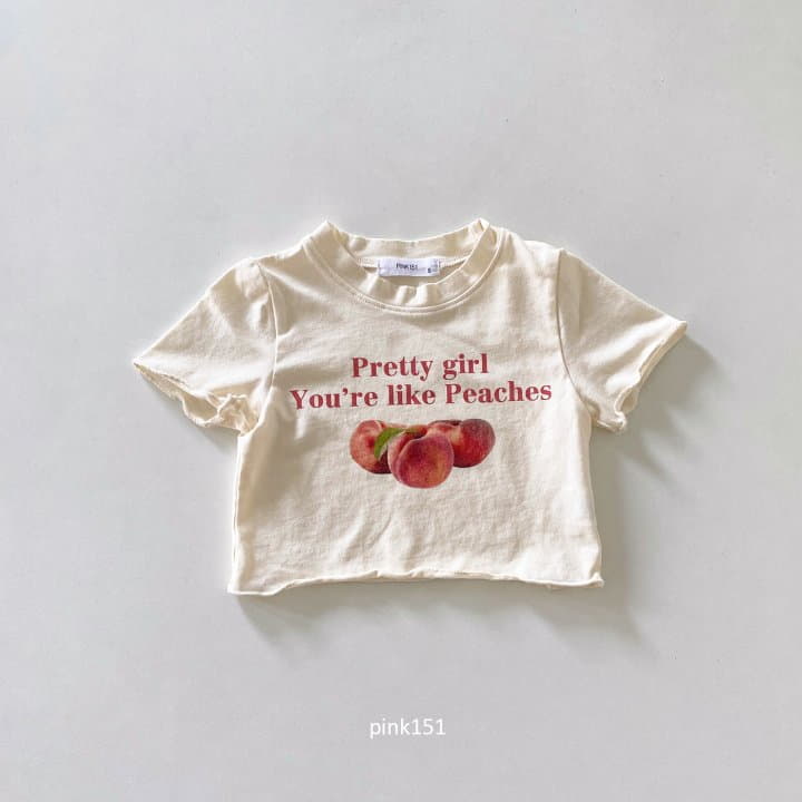 Pink151 - Korean Children Fashion - #minifashionista - Like Peach Crop Tee - 3