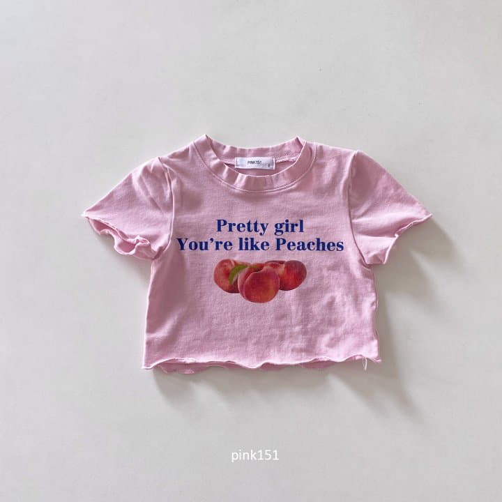 Pink151 - Korean Children Fashion - #minifashionista - Like Peach Crop Tee - 4