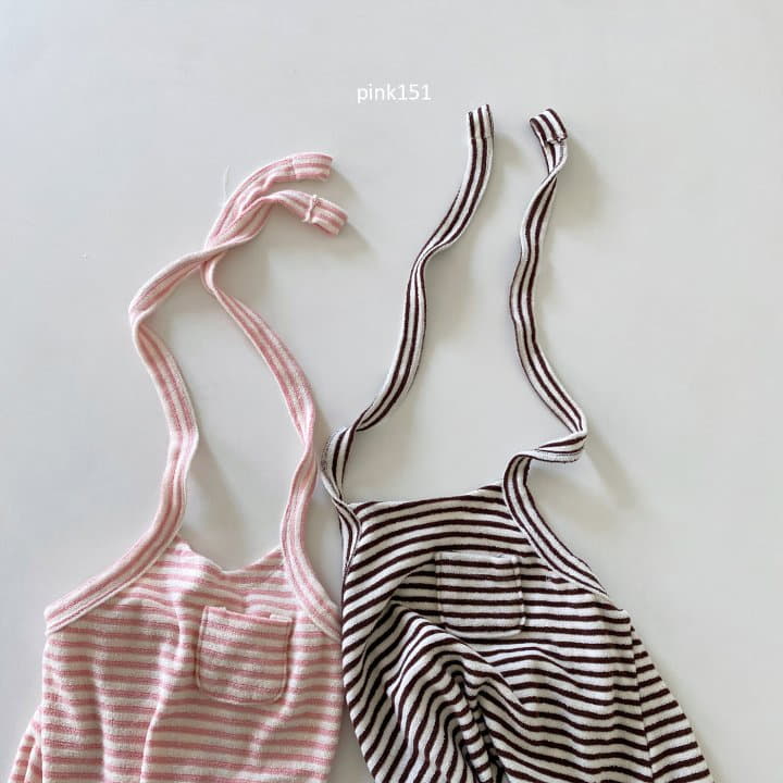 Pink151 - Korean Children Fashion - #prettylittlegirls - Stripes Wholter One-piece - 3