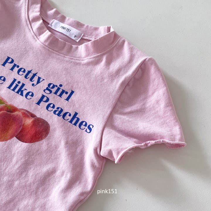 Pink151 - Korean Children Fashion - #todddlerfashion - Like Peach Crop Tee - 5