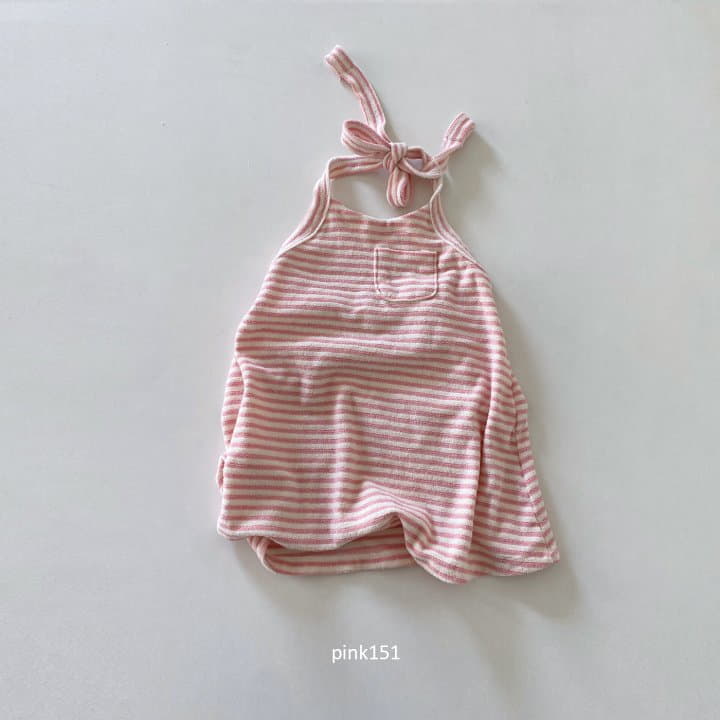 Pink151 - Korean Children Fashion - #toddlerclothing - Stripes Wholter One-piece - 5
