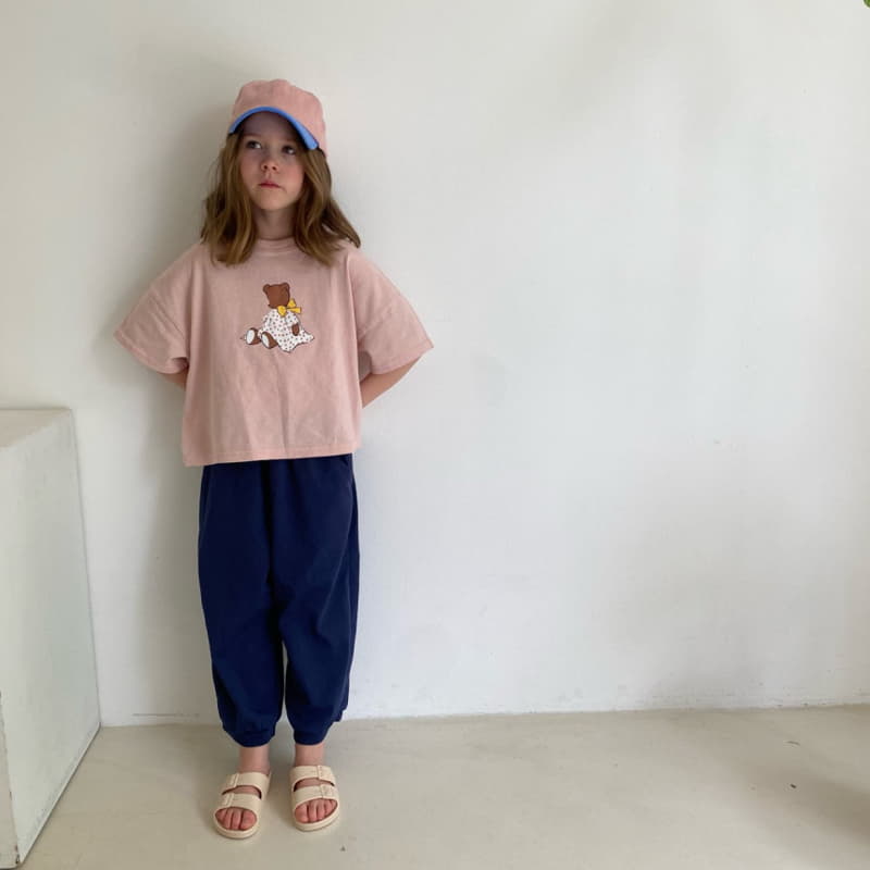 Plan B - Korean Children Fashion - #stylishchildhood - Dot One-piece Bear Tee - 12