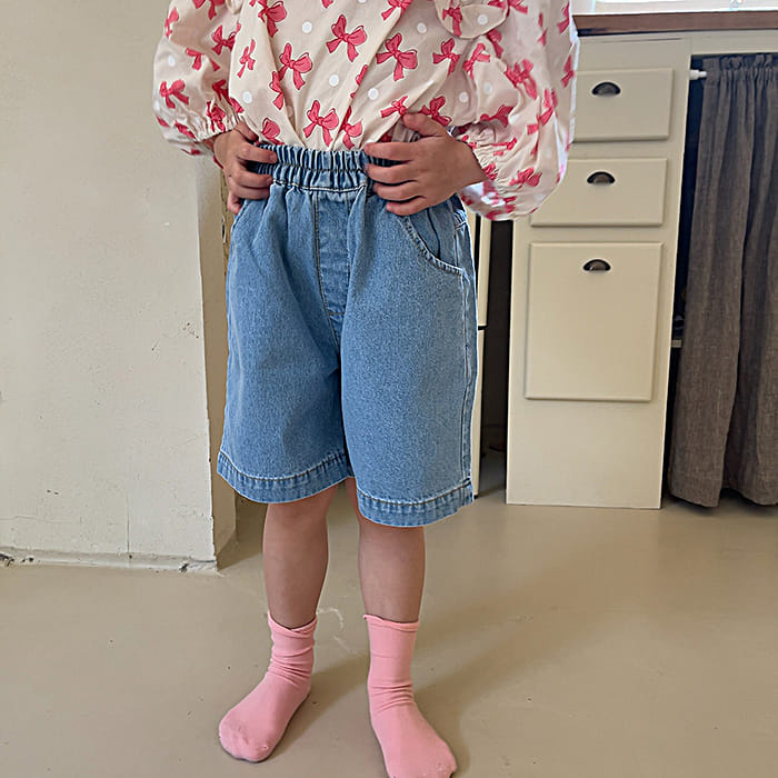 Popochichi - Korean Children Fashion - #childofig - Dow Denim Pants - 2