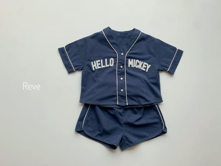 Reve Kid - Korean Children Fashion - #discoveringself - Baseball Top Bottom Set