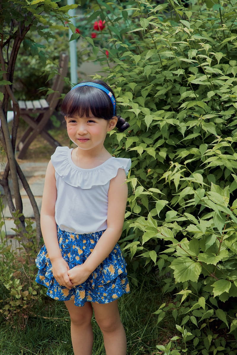 Rica - Korean Children Fashion - #discoveringself - Flower Skirt Shorts - 6