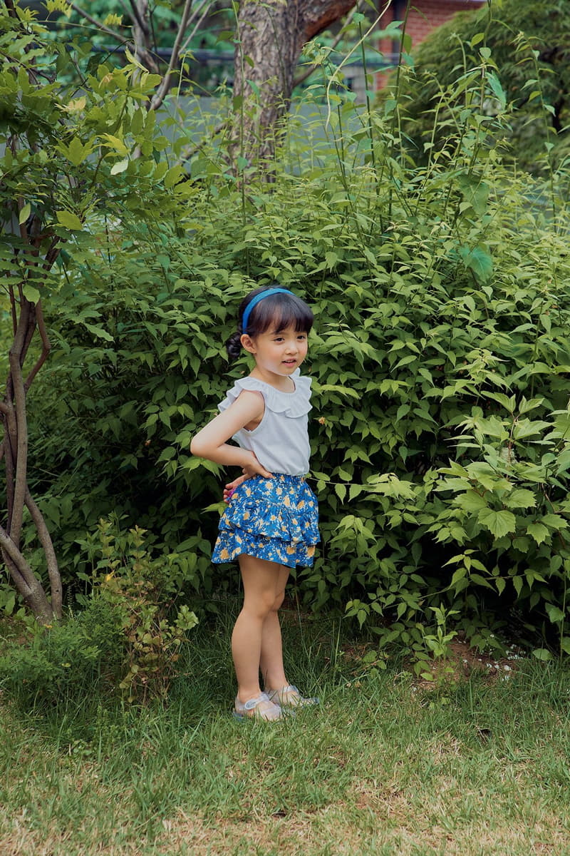 Rica - Korean Children Fashion - #littlefashionista - Flower Skirt Shorts - 12