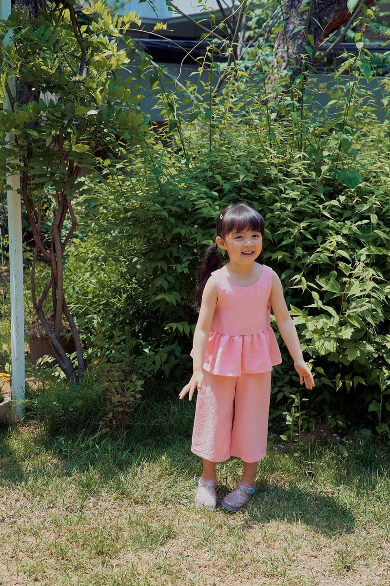 Rica - Korean Children Fashion - #toddlerclothing - Big Ribbon Top Bottom Set - 12