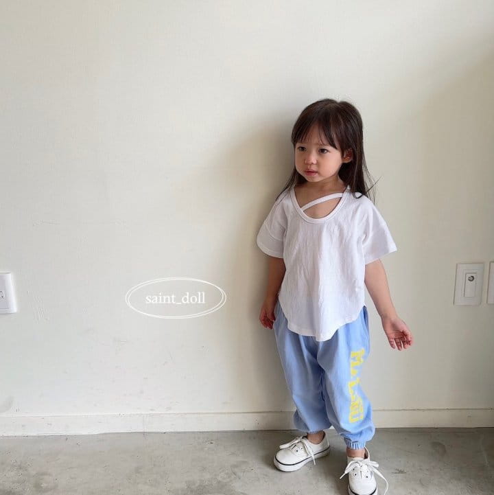 Saint Doll - Korean Children Fashion - #childofig - U Neck Stirng Tee - 8
