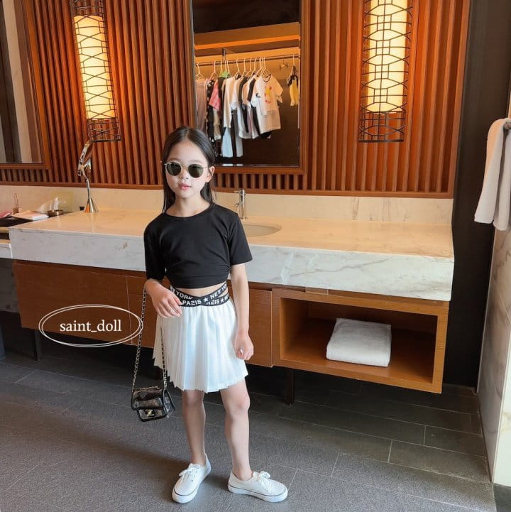 Saint Doll - Korean Children Fashion - #childrensboutique - Cross Banding Skirt - 12