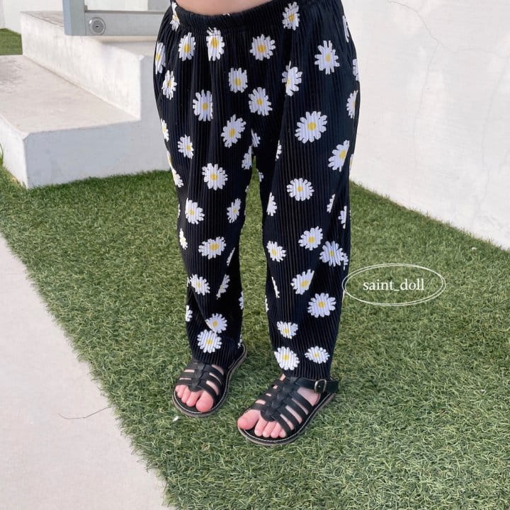 Saint Doll - Korean Children Fashion - #designkidswear - Big Flower Pants with Mom - 8