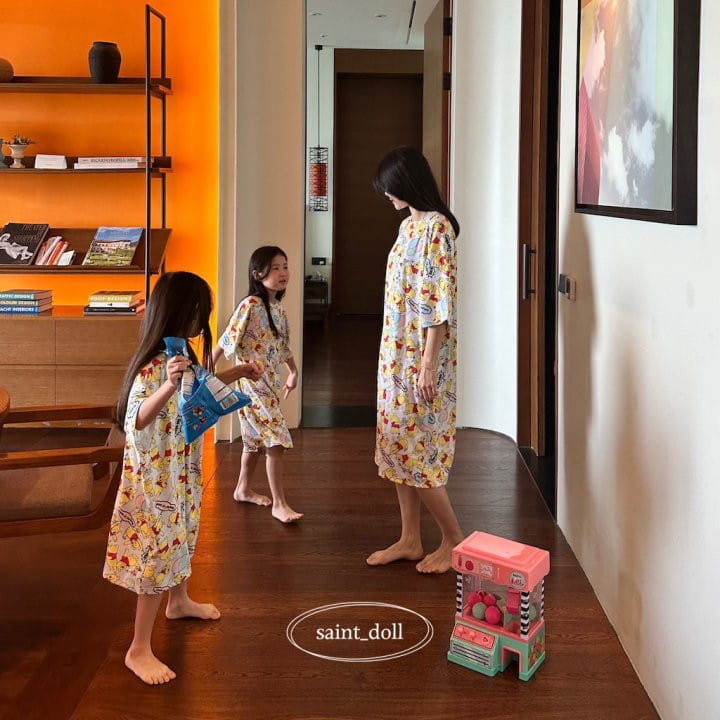 Saint Doll - Korean Children Fashion - #kidsshorts - Pooh One-piece wit Mom - 3