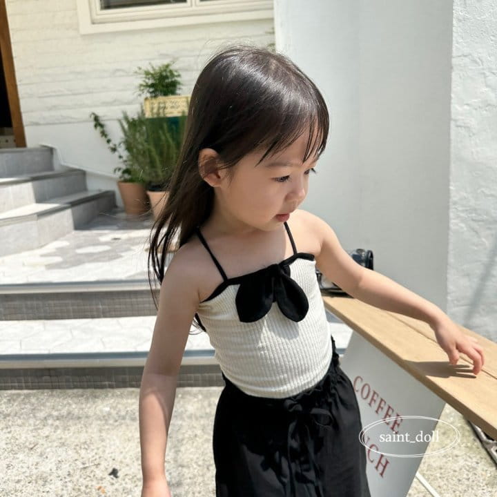 Saint Doll - Korean Children Fashion - #kidzfashiontrend - Ribbon String Sleeveless - 2