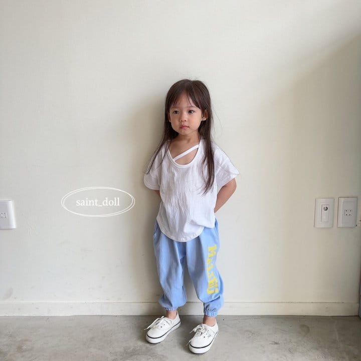 Saint Doll - Korean Children Fashion - #magicofchildhood - U Neck Stirng Tee - 2