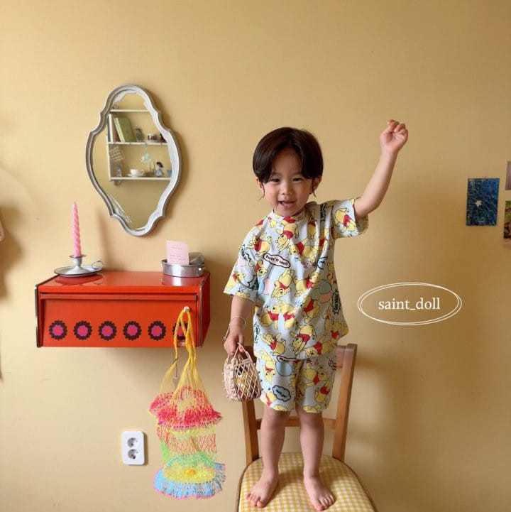 Saint Doll - Korean Children Fashion - #prettylittlegirls - Pooh Home Wear Top Bottom Set - 11