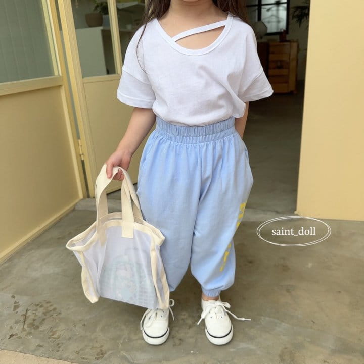 Saint Doll - Korean Children Fashion - #stylishchildhood - U Neck Stirng Tee - 7
