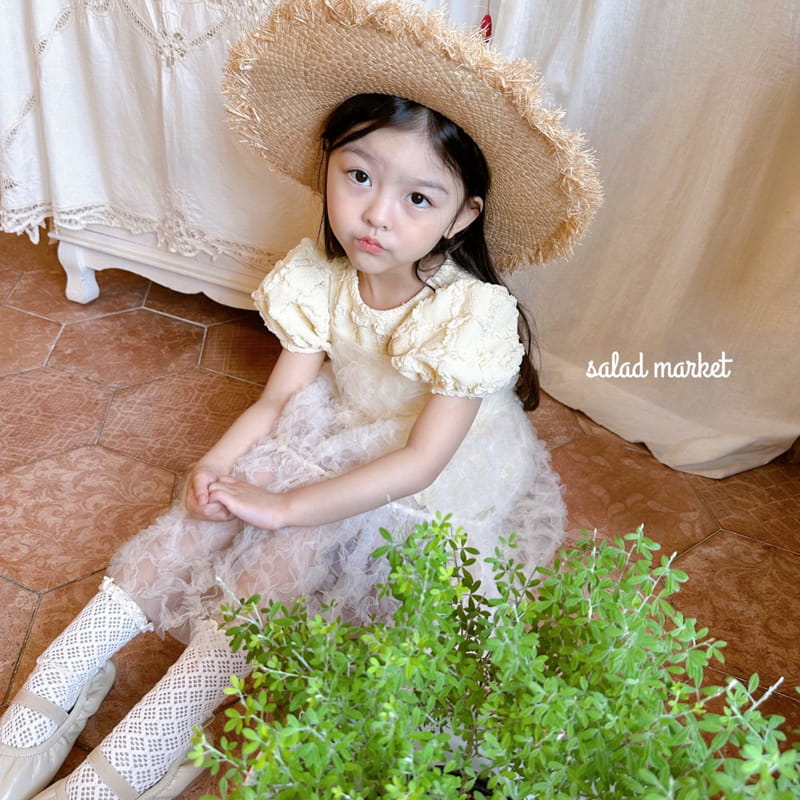 Salad Market - Korean Children Fashion - #Kfashion4kids - Pudding Layered One-piece - 3