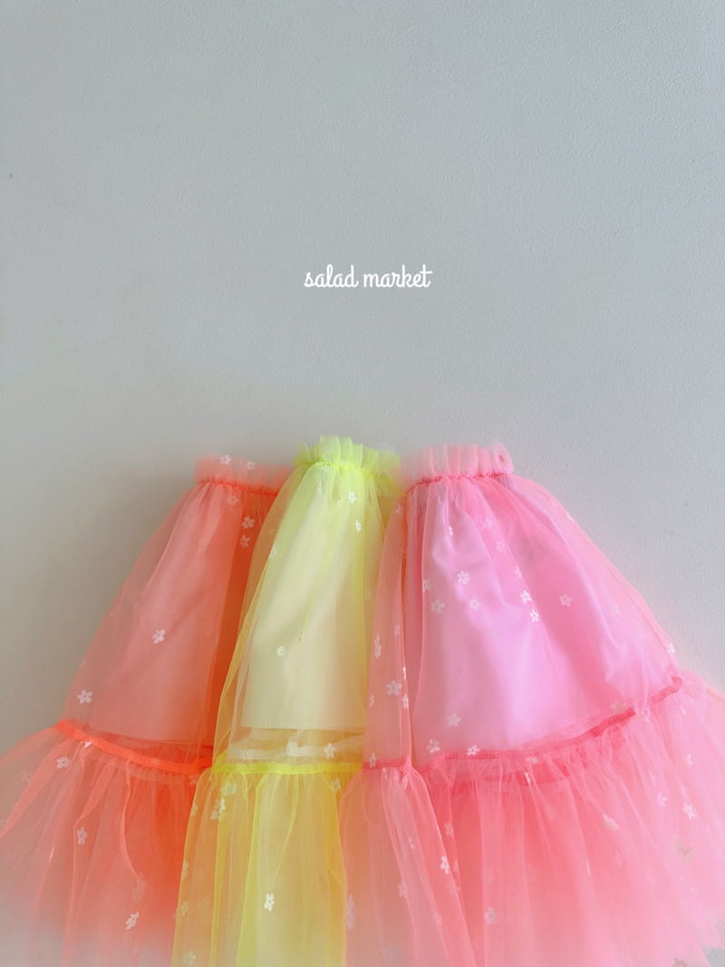 Salad Market - Korean Children Fashion - #discoveringself - Tutu Lime Skirt