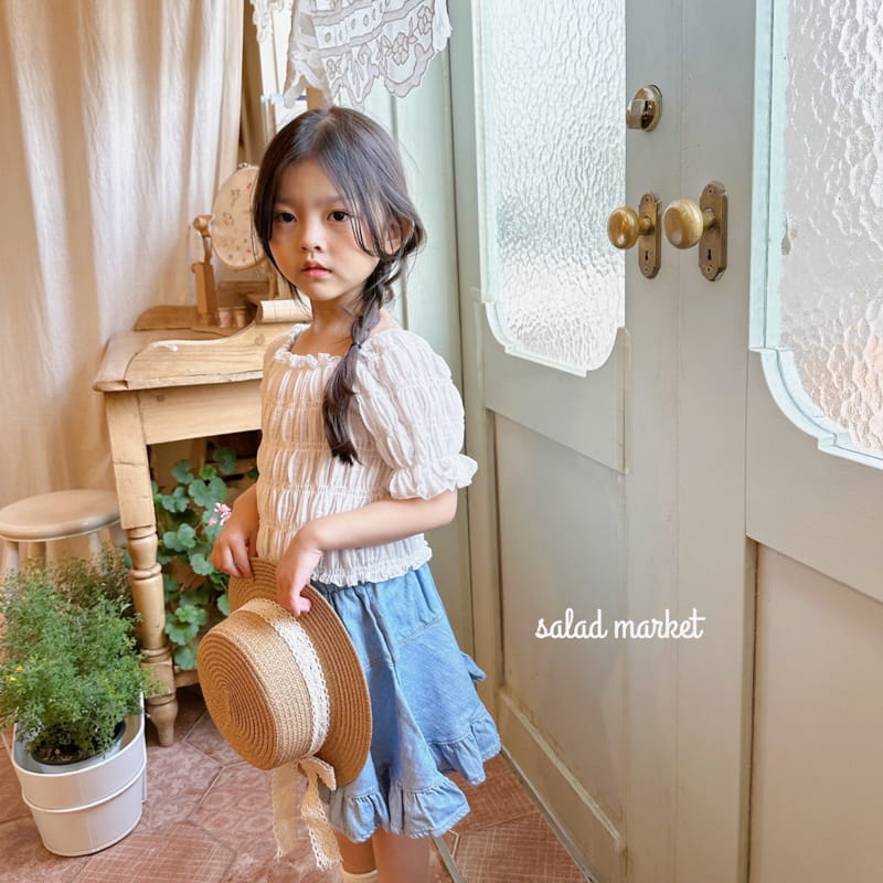 Salad Market - Korean Children Fashion - #discoveringself - Smooth Smocked Blouse - 6