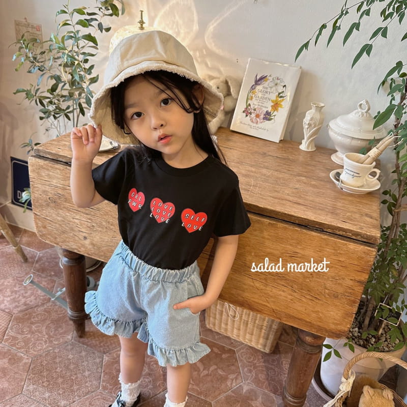 Salad Market - Korean Children Fashion - #kidsshorts - Momo Frill Denim Shorts - 5
