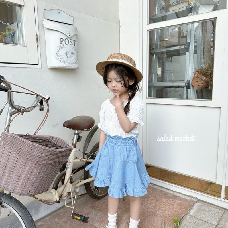 Salad Market - Korean Children Fashion - #kidzfashiontrend - Smooth Smocked Blouse - 10