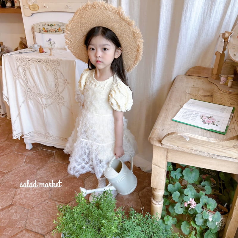 Salad Market - Korean Children Fashion - #Kfashion4kids - Pudding Layered One-piece - 4