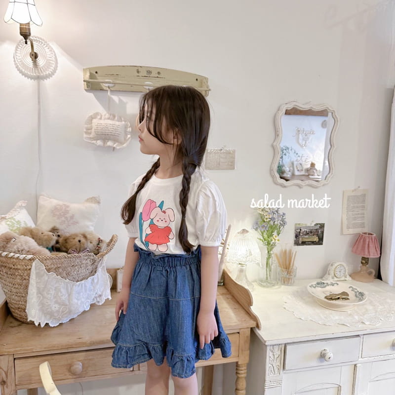 Salad Market - Korean Children Fashion - #magicofchildhood - Vanila Denim Skirt - 7