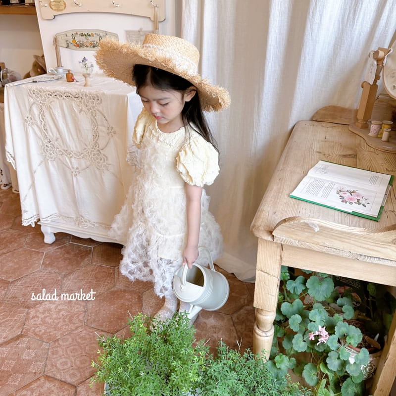 Salad Market - Korean Children Fashion - #magicofchildhood - Pudding Layered One-piece - 5