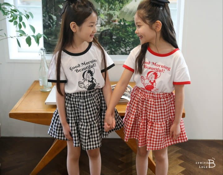Sewing-B - Korean Children Fashion - #fashionkids - Good Morning Tee - 8
