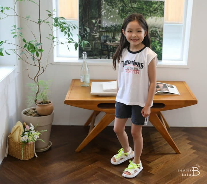 Sewing-B - Korean Children Fashion - #minifashionista - Nation Sleeveless - 4