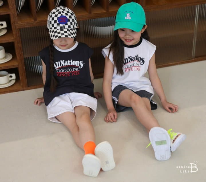 Sewing-B - Korean Children Fashion - #todddlerfashion - Nation Sleeveless - 5