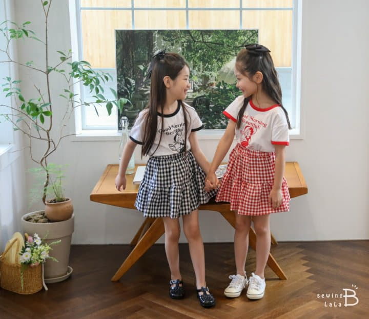 Sewing-B - Korean Children Fashion - #todddlerfashion - Good Morning Tee