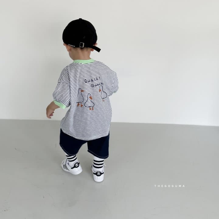 Shinseage Kids - Korean Children Fashion - #childofig - Duck Stripes Tee - 10