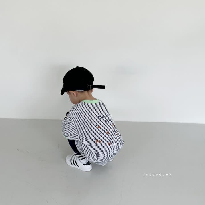 Shinseage Kids - Korean Children Fashion - #childrensboutique - Duck Stripes Tee - 11