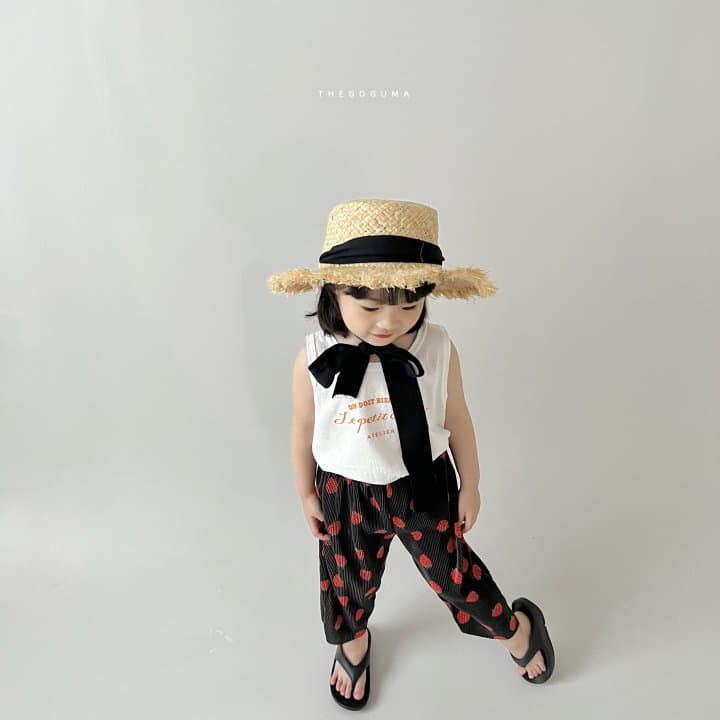 Shinseage Kids - Korean Children Fashion - #discoveringself - Strawberry Pleats Pants - 9