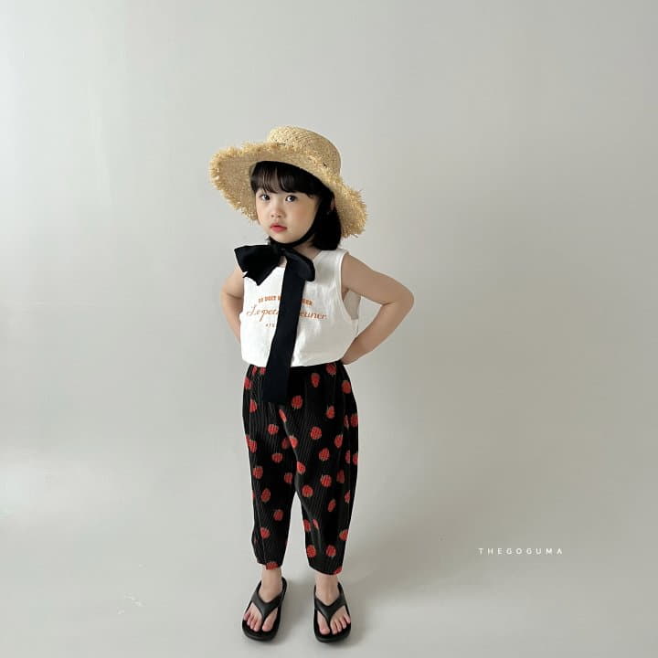Shinseage Kids - Korean Children Fashion - #kidsshorts - Strawberry Pleats Pants - 11