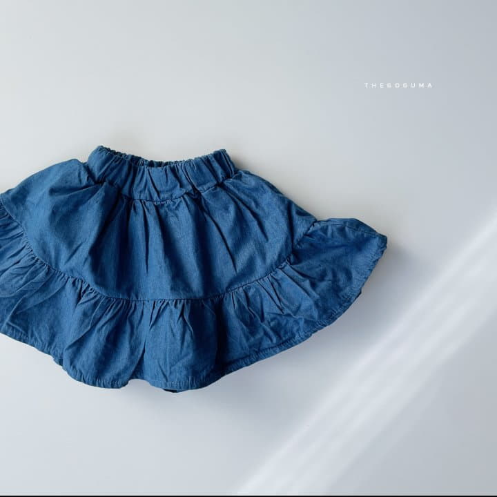 Shinseage Kids - Korean Children Fashion - #kidsshorts - Denim Skirt - 8