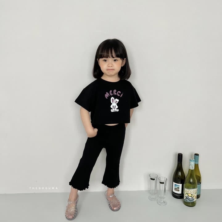 Shinseage Kids - Korean Children Fashion - #stylishchildhood - Merci Crop Tee - 6