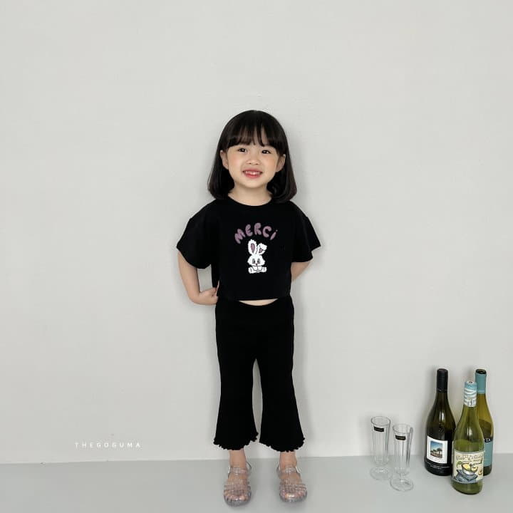 Shinseage Kids - Korean Children Fashion - #prettylittlegirls - Merci Crop Tee - 4